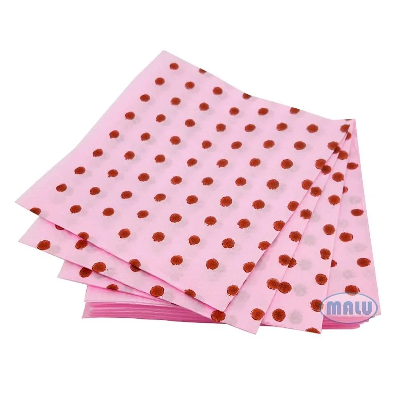 Guardanapo 20x21 Poá Rosa e Marrom c/50 - Luigi