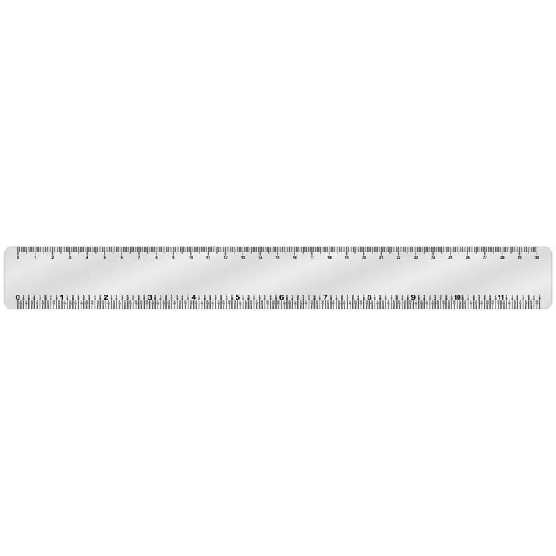Regua Aluminio 30cm 1 UN Sinalize