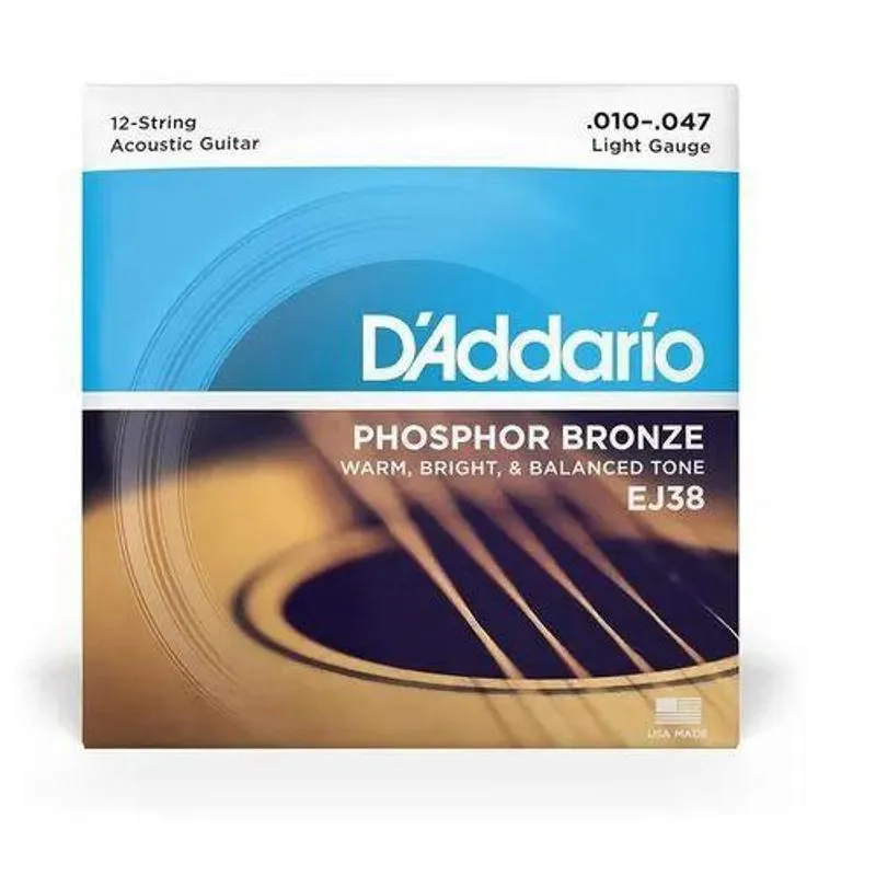 Encordamento Daddario para Violão 12 Cordas EJ38