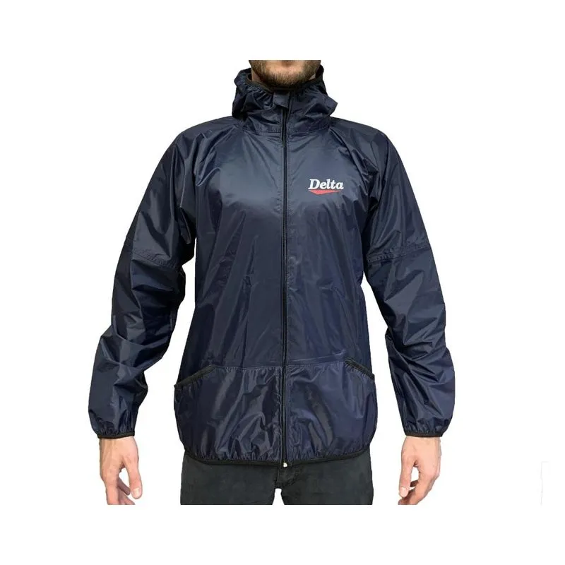 Jaqueta Corta Vento Impermeável Moto Frio Capa Chuva Delta - Azul - P
