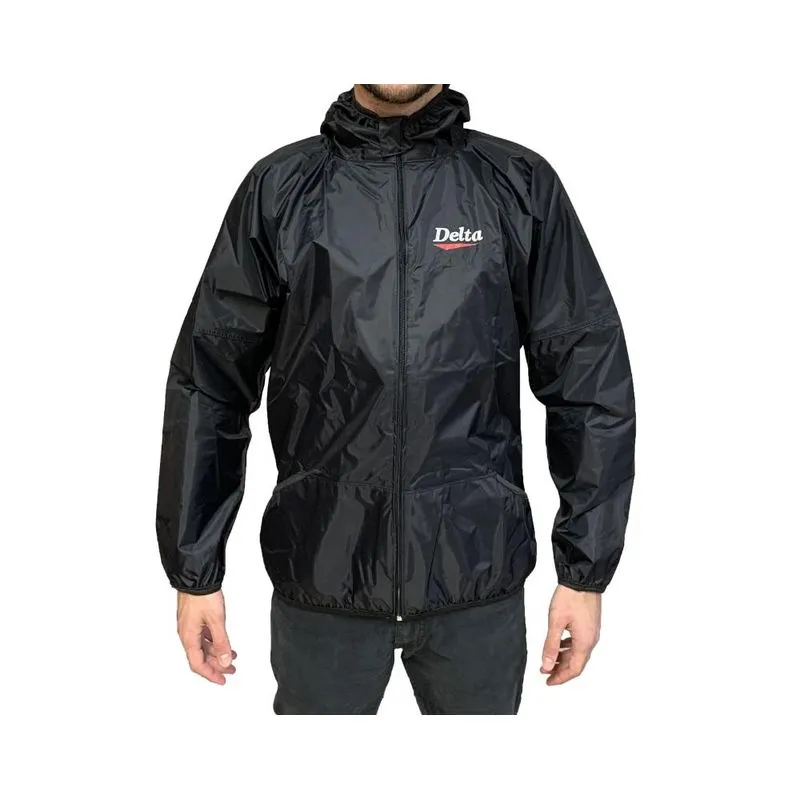 Jaqueta Corta Vento Impermeável Moto Frio Capa Chuva Delta - Preto - P