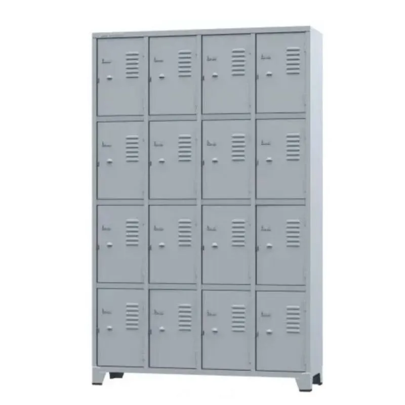 Armário para Vestiário 16 portas Pequenas Cinza