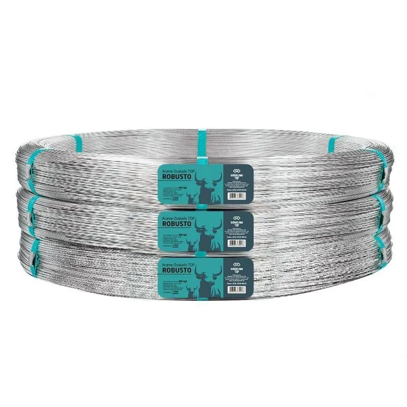 Arame Liso Ovalado Para Cerca 3,00 X 2,40mm 1000m - 800kgf