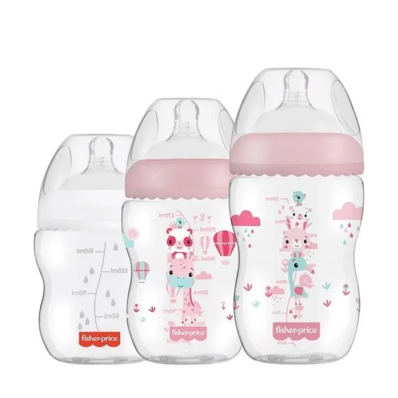 Kit 3 Mamadeiras First Moments 150/270/330ml Fisher Price