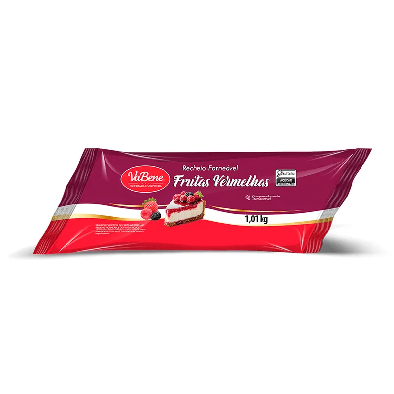Bisnaga Recheio Forneável Frutas Vermelhas 1,01kg VABENE RECHEIO FORNEAVEL FRUTAS VERMELHAS 1,01KG VABENE