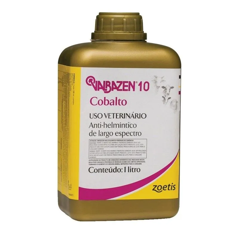 Valbazen 10 Cobalto Zoetis Anti-helmíntico 1 Litro