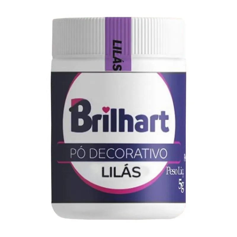 Pó Decorativo Cintilante Lilás 5g - Brilhart