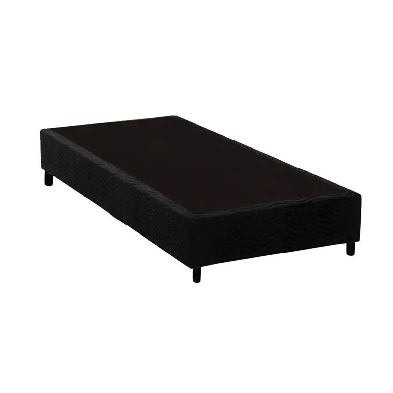 Cama Box Base Universal crc Camurça Black Solteiro 88x188