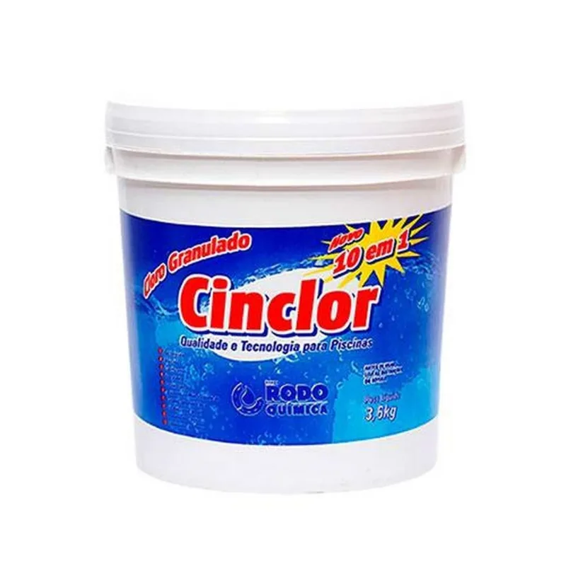 Cloro Inorgânico 3,6kg (10 Em 1) Hipoclorito De Cálcio - Rodoquímica