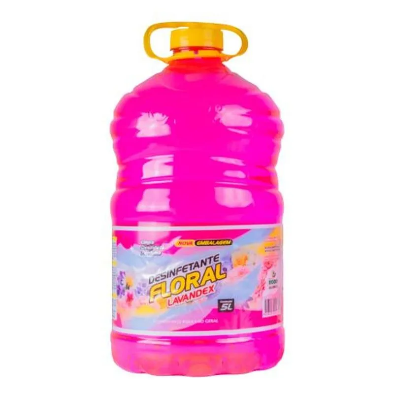 Desinfetante Floral Lavandex 5 Litros - Elimina Germes E Bactérias