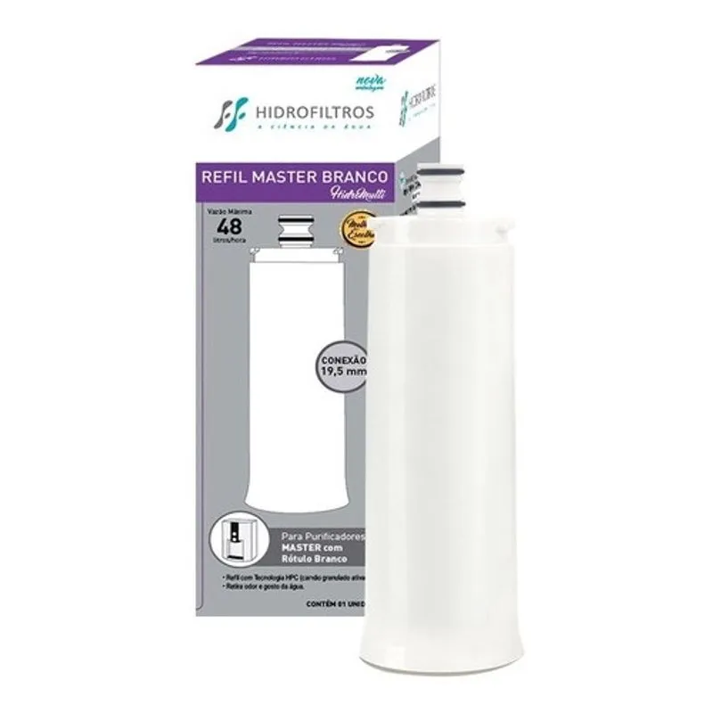 Refil Hidrofiltros Master Branco (Compatível Master Frio Branco)