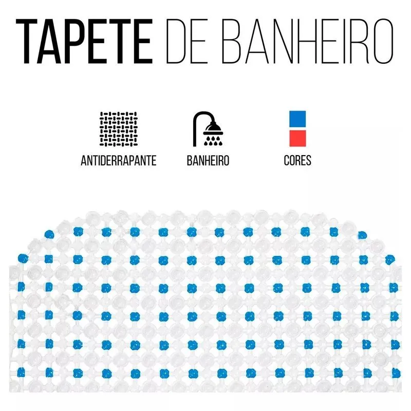 Tapete Banheiro Antiderrapante Com Ventosa Box Chuveiro