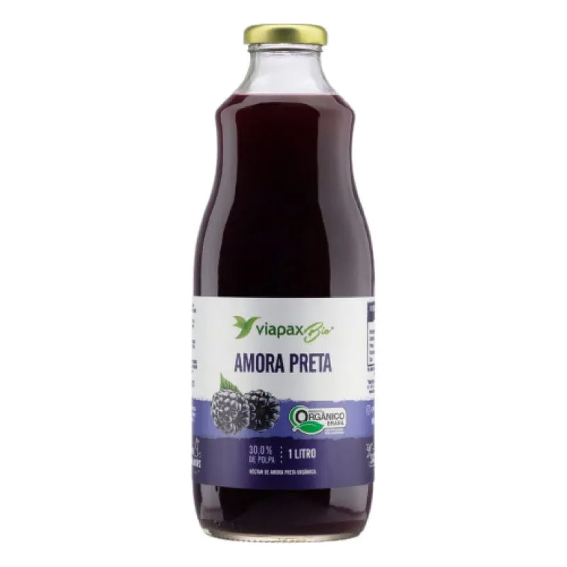 Suco VIAPAX BIO Amora Preta Orgânico 1l