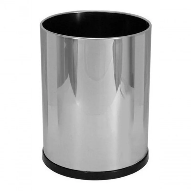 Lixeira Cesto Lixo em Aço Inox sem Tampa Home Ou Office 13 l Inox Higipack