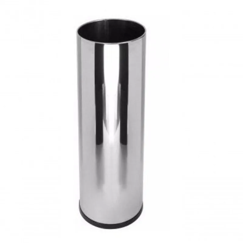 Porta Guarda-chuva - Inox 24x70 Comercio Condomínio em Aço Inox com Bandeja