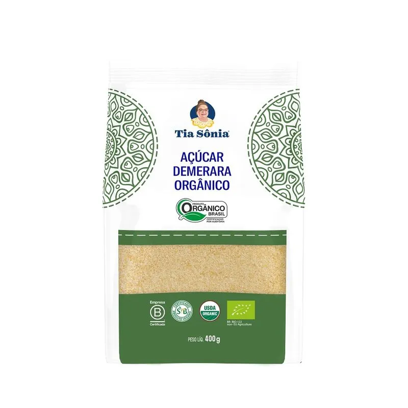 Açúcar Demerara Tia Sônia 400g