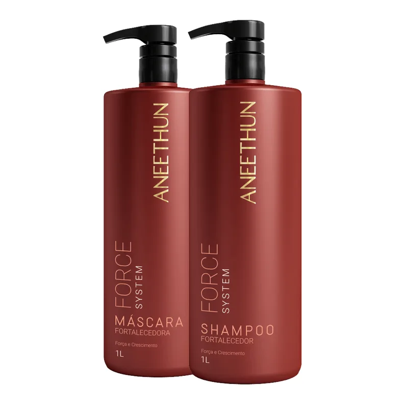 Kit Shampoo e Máscara (1L) Force System