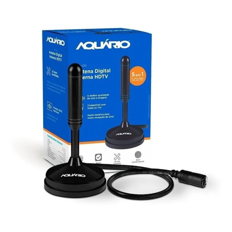 KIT CONVERSOR E GRAVADOR DIGITAL COM ANTENA INTERNA DTV-4100