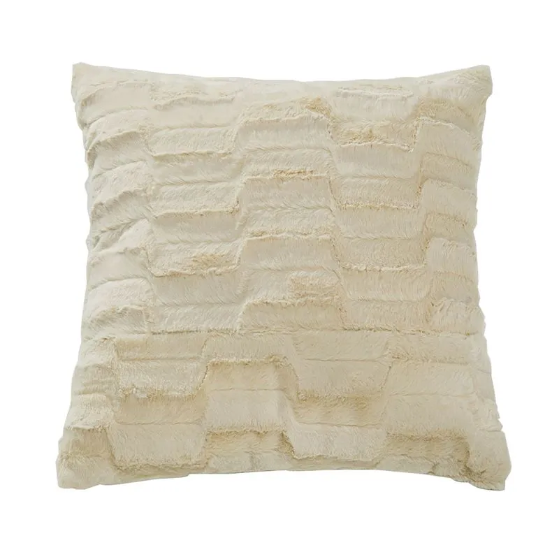 Almofada Decorativa Plush 50X50Cm Bege Plumasul