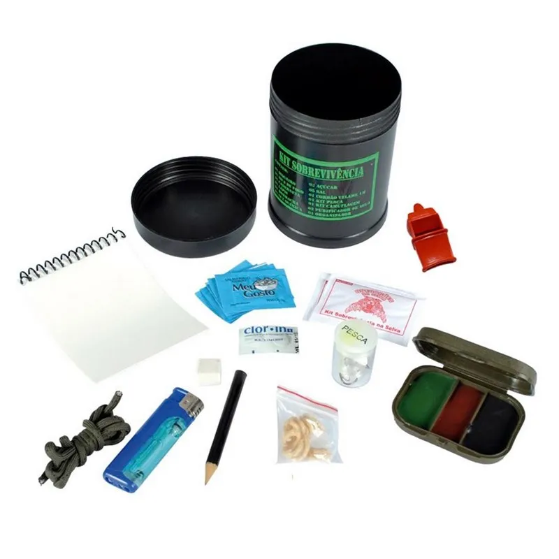 Kit de Sobrevivência Individual com 14 Itens Treme Terra 00001