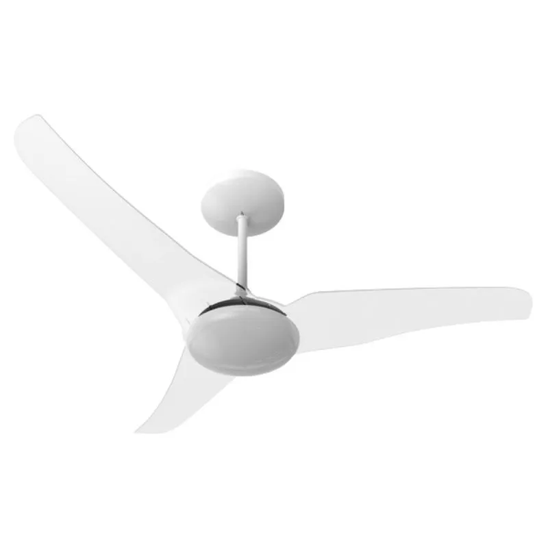 Ventilador de Teto Slim LED CR 2 Lâmpadas Controle Parede Aliseu Ventilador de Teto Slim Cristal LED Controle Parede 220V