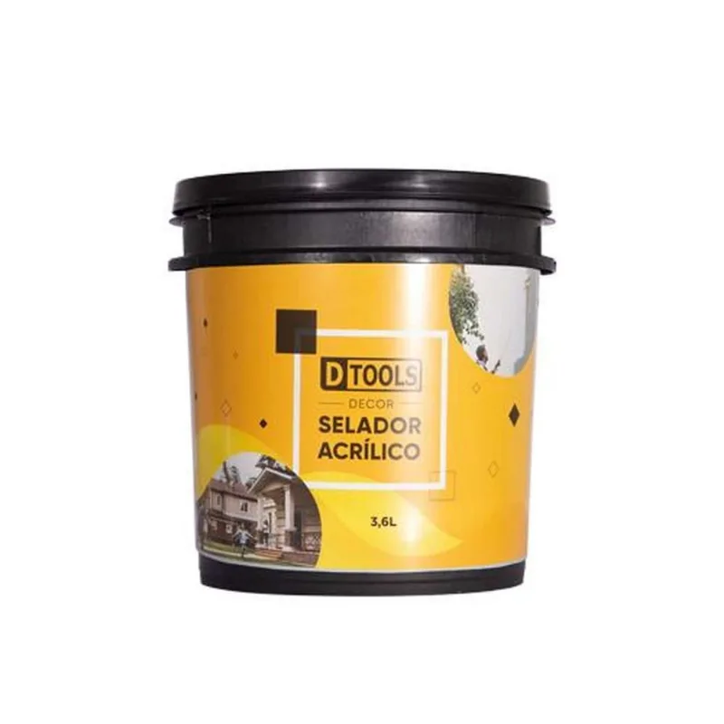 Selador Acrílico Galão 3,6 Litros para Interiores e Exteriores - DTOOLS - Dtools