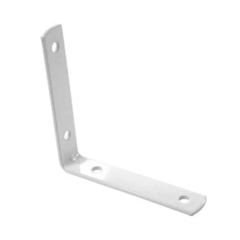 Cantoneira Para Móveis 3" Uso Em Trilho De Cortinas Varal E Prateleiras Branca Dtools