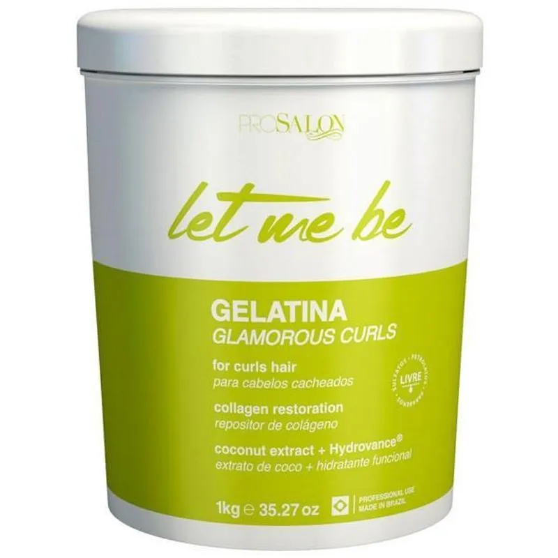 Gelatina Para Cabelos Cacheados Hidratante 1Kg