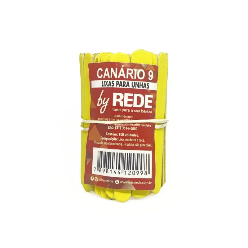Mini Lixa By Rede Canário Com 100 Unidades