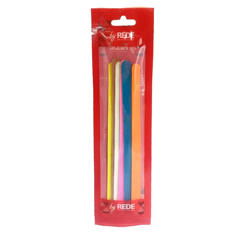 Lixa Para Manicure By Rede Extra Colorida Com 6 Unidades