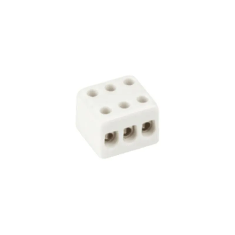 Dado De Porcelana 03 Bornes 10Mm2 3603 Sindal