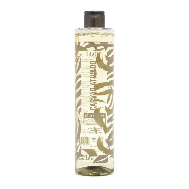 Água Micelar Carvão Ativado 300ml Glow Makeup
