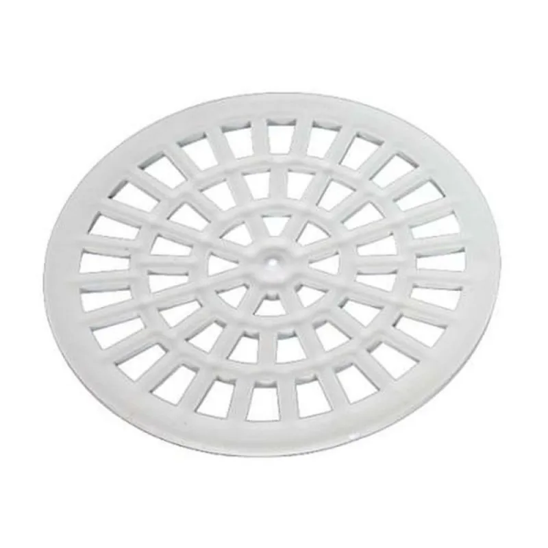 Grelha Redonda 150mm para Caixa Sifonada Branca - Polietileno Resistente