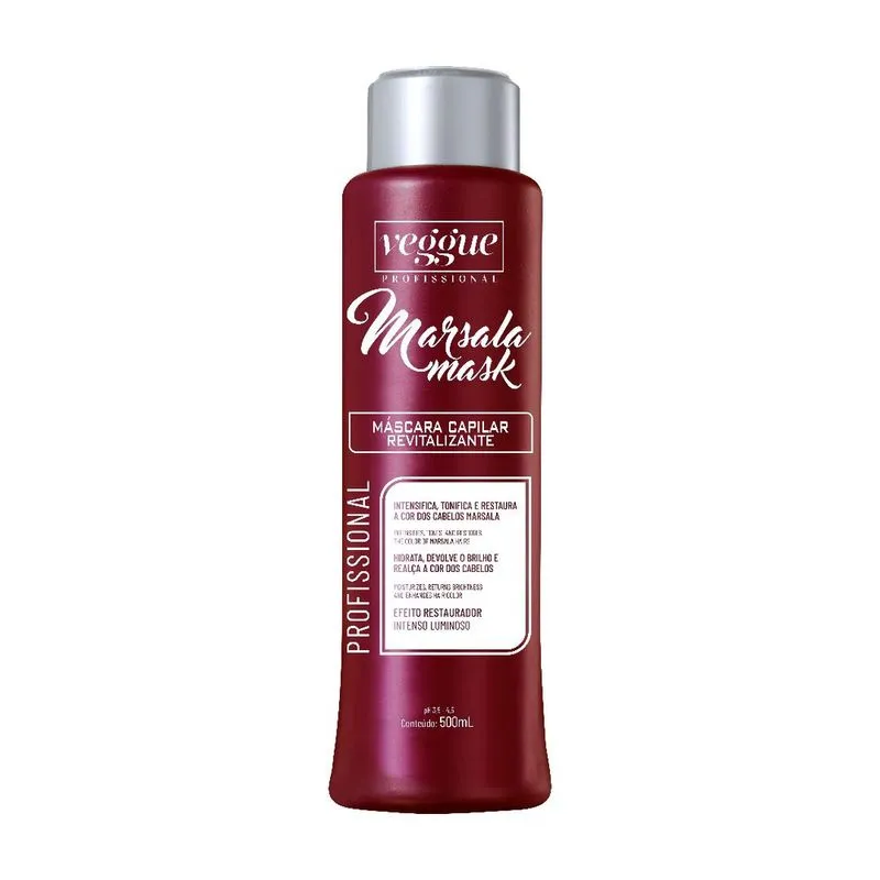 Máscara Capilar Mask Collor Marsala veggue 500g Profissional Máscara Capilar Mask Collor Marsala veggue 500mL Profissional