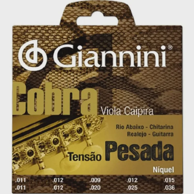Giannini - Encordoamento De Viola Níquel Tensão Pesada Gesvnp