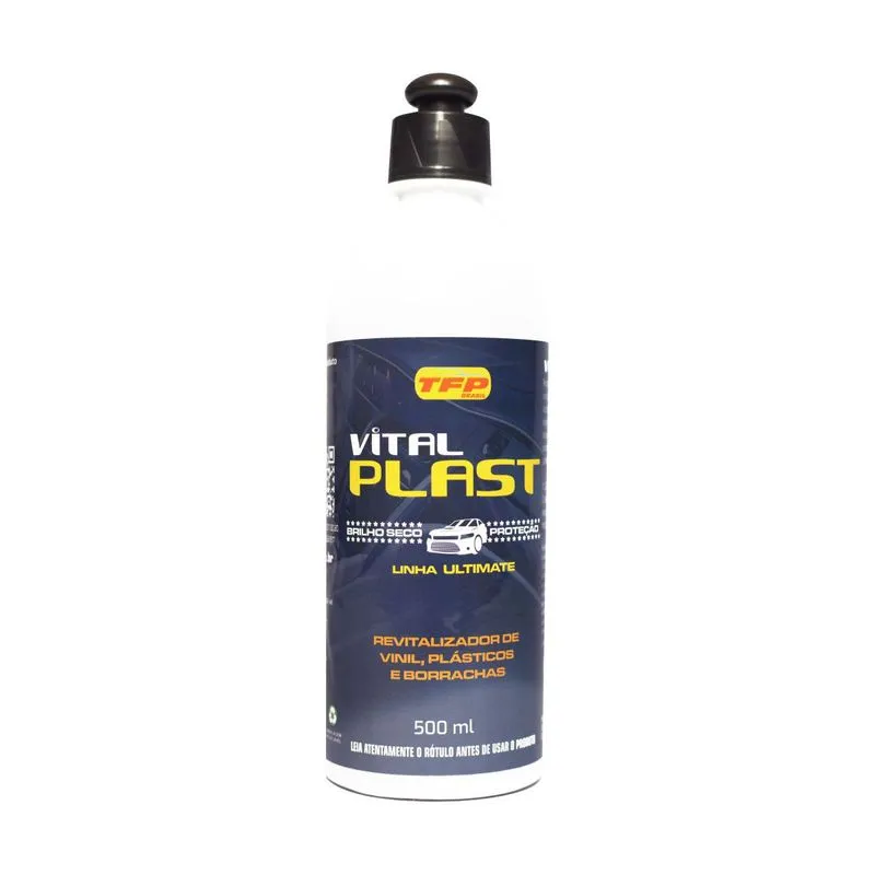 Renovador De Plasticos Painel E Pneu Parachoque Vital Plast 500ml
