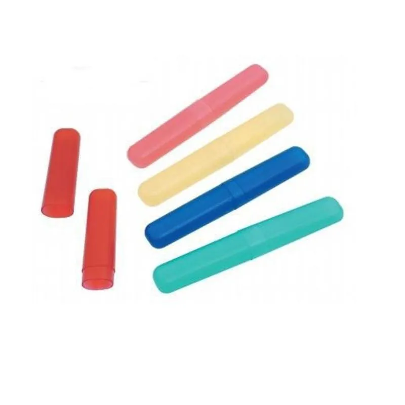 Kit 24 Porta Escova Dentes Plástica Safira Cores Variadas