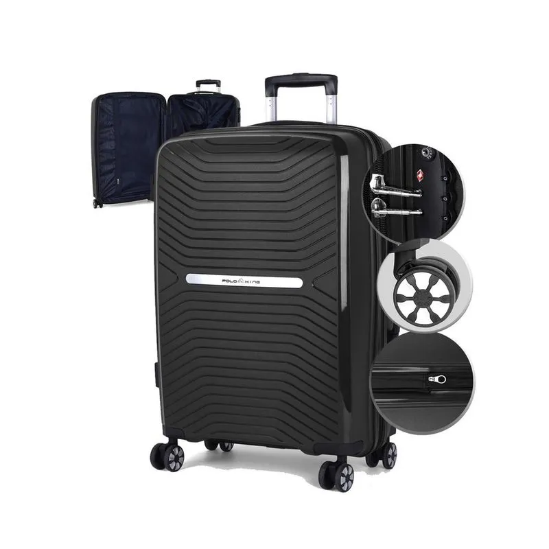 Mala De Viagem 23Kg Polipropileno Expansível Anti-Furto Tsa