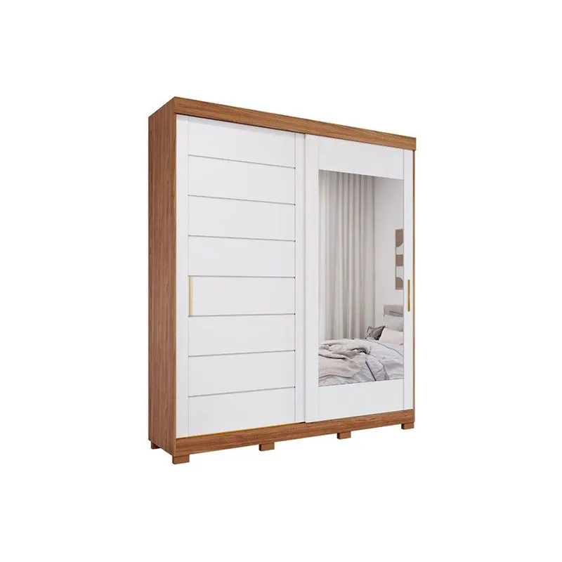 Guarda Roupa 2 Portas 1Esp 4G Pés Flora Panan Cinam