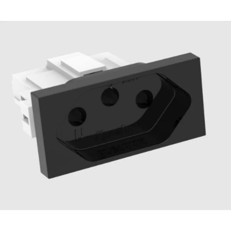 Tomada Enerbras Doha Preto 20A - 5529-EN/P