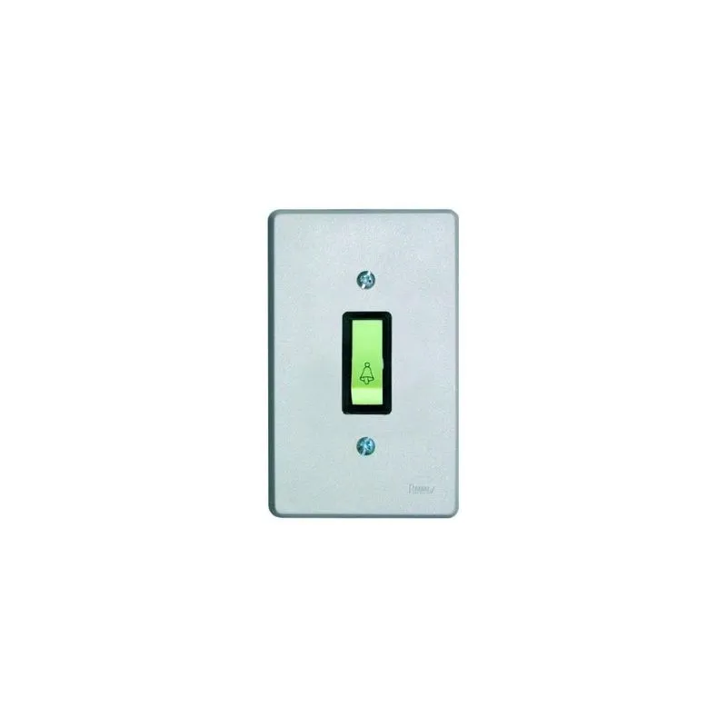 Pulsador Elétrico Minuteria Temporizador Com Placa Cinza - Radial, Opção: Cinza