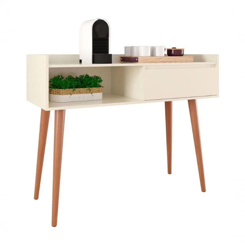 Aparador Balcão Retrô Clássico Off White - Moveisaqui