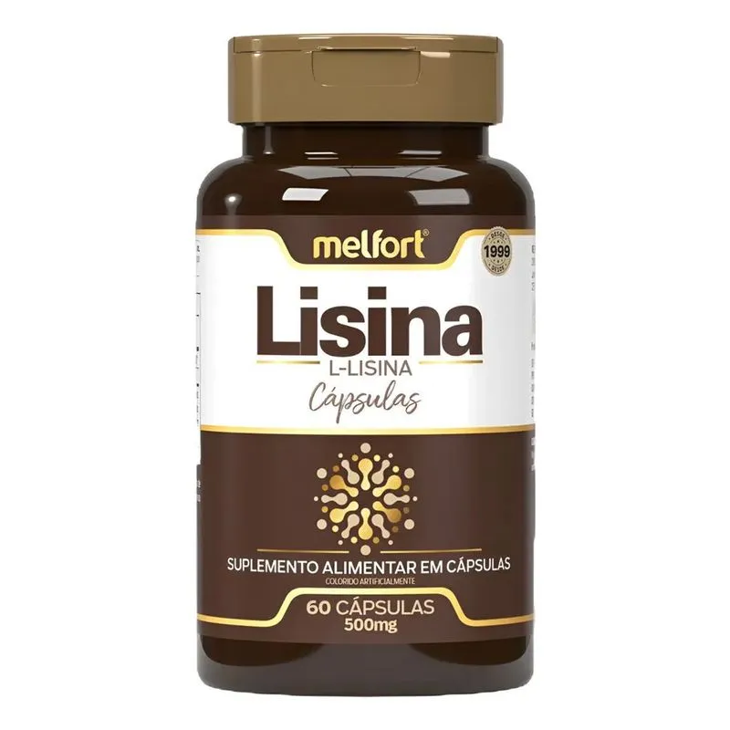 Lisina 500mg 60 Cápsulas - Melfort