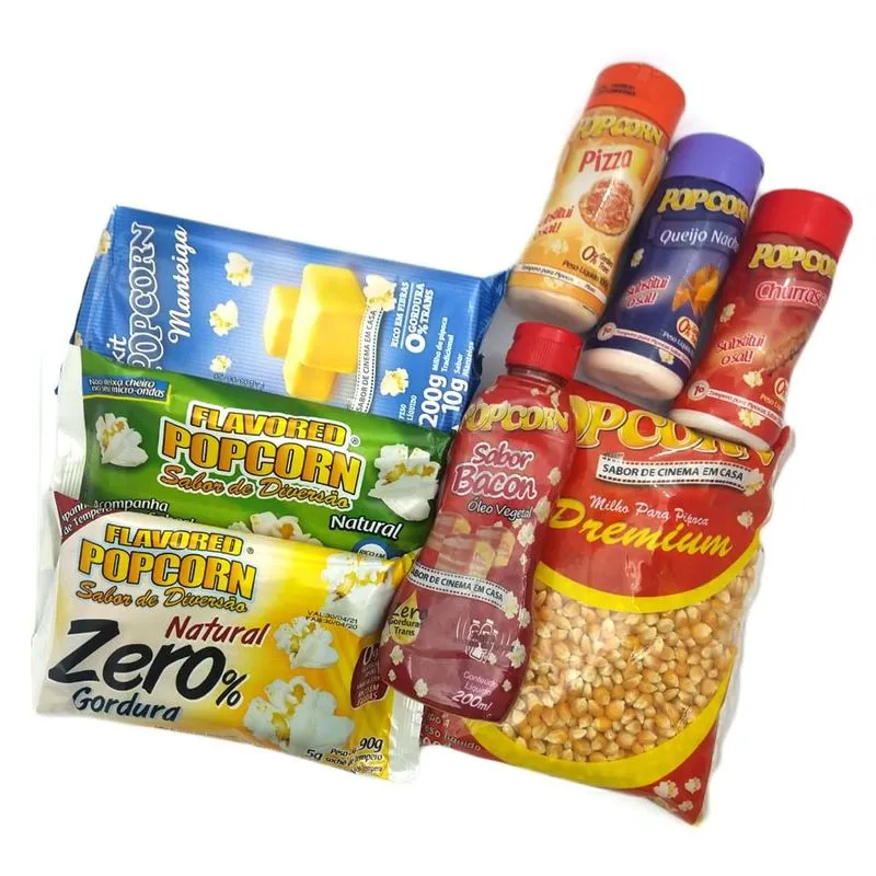 Kit Popcorn De Cinema Em Casa Nº6.