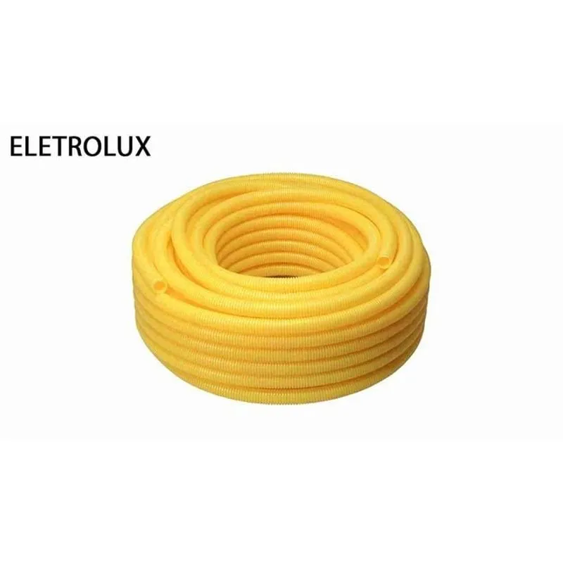 Eletroduto Corrugado Eletrolux 1/2 Amarelo 50m Plastman