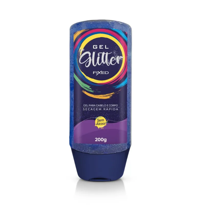 Gel Fixador Glitter Fixed Roxo 200g