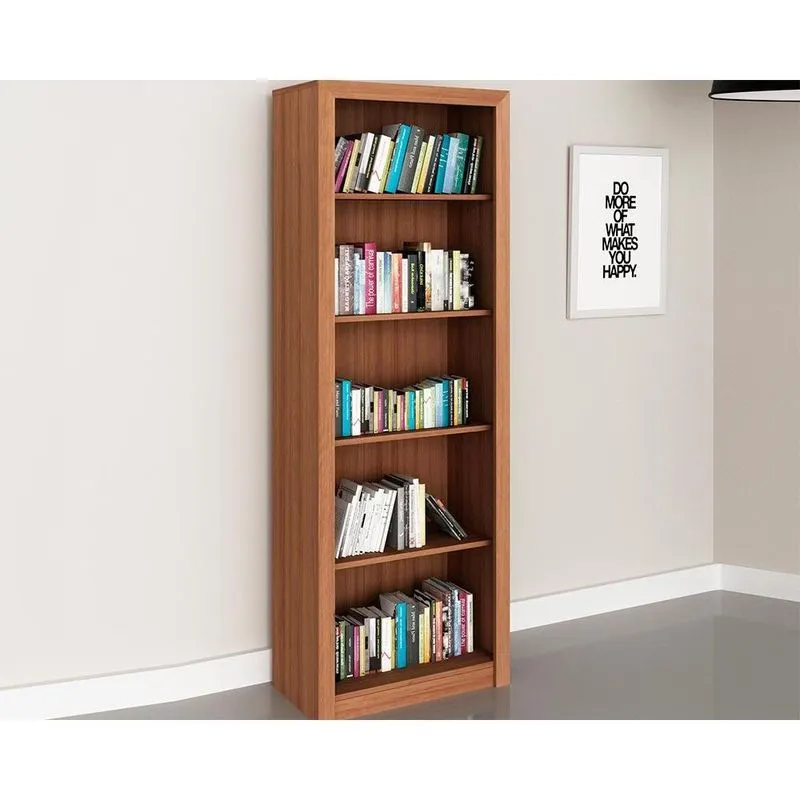 Estante Livreiro Solteiro ME4104 c/ 4 Prateleiras Amêndoa - Tecno Mobili