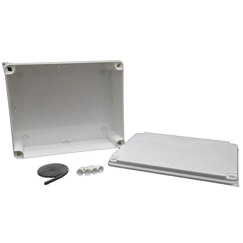 Caixa De Passagem Hermética Branca 240x190x90mm Ip66 Brbox