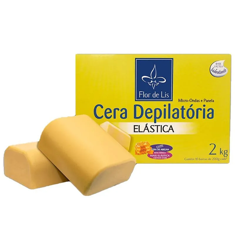 Cera Depilatória Elástica Quente Flor De Lis 2kg Chocolate B