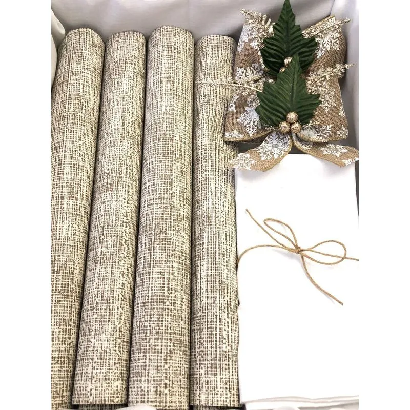 Kit Mesa Posta Jogo Americano Completo Decor Natal 12 Lugare
